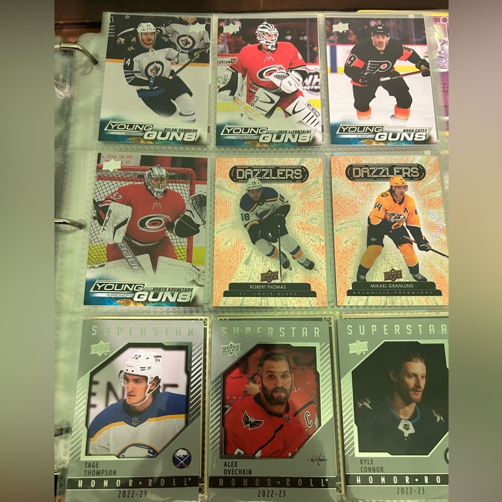 9 Assorted NHL Hockey cards